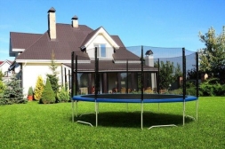 DIAMOND FITNESS External 16ft (488 см) Батут с защитной сеткой (лестница в комплекте), фото 1