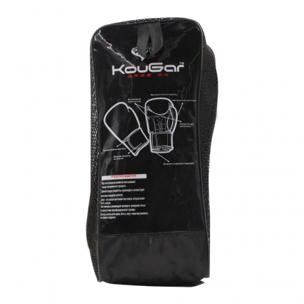 Перчатки боксерские KouGar KO400-14, 14oz, черный, фото 4