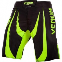 Шорты ММА Venum Predator - Black/Neo Yellow, фото 2