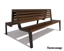 Парковая скамейка Магадан, Лиственница 1,5 м, фото 3