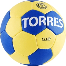Мяч ганд. "TORRES Club" арт.H30042, р.2, ПУ, 5 подкл. слоев, сине-желтый Мяч ганд. "TORRES Club" арт.H30042, р.2, ПУ, 5 подкл. слоев, сине-желтый