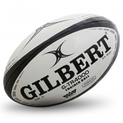 Мяч для регби "GILBERT G-TR4000" арт.42097805, р.5, резина, ручная сшивка, бело-красно-черный