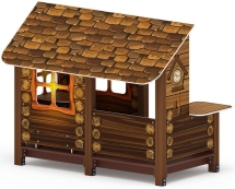 Домик с часами (Коричневый) - МФ 10.01.09-02