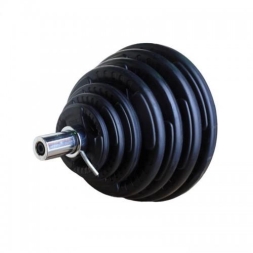 Диск обрезиненный ZSO черный "3 HANDLE" D-51, 15 кг, фото 3