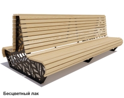 Скамейка уличная Ялта, Лиственница 1,2 м, фото 2 Скамейка уличная Ялта, Лиственница 1,2 м, фото 2