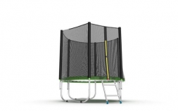 Батут с внешней сеткой и лестницей, диаметр 6ft (зеленый) EVO Jump External 6ft (Green) , фото 3 Батут с внешней сеткой и лестницей, диаметр 6ft (зеленый) EVO Jump External 6ft (Green) , фото 3