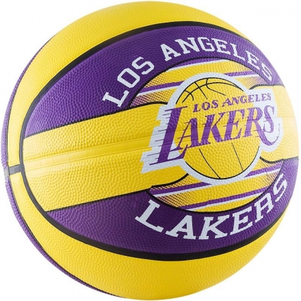 Мяч баскетбольный любительский "SPALDING NBA Team Los Angeles Lakers" размер 7, фото 2