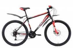 Велосипед Black One Hooligan 26 D чёрный/красный/белый 18"