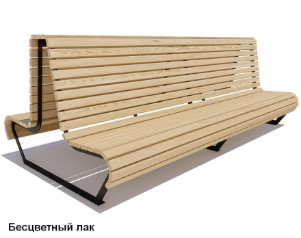 Скамейка уличная Геленджик, Лиственница 1,2 м, фото 2