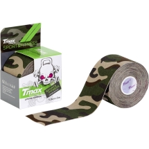 Тейп кинезиологический Tmax Pattern Green (5 см x 5 м), арт 100657, рис. камуфляж, зел-коричн-беж Тейп кинезиологический Tmax Pattern Green (5 см x 5 м), арт 100657, рис. камуфляж, зел-коричн-беж