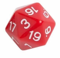 Игральные кости, 20 граней