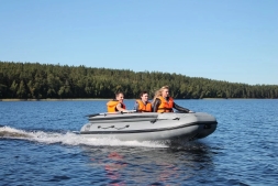 Моторная лодка ПВХ Фрегат 350 F Зеленый с фальшбортом, фото 8