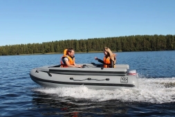 Моторная лодка ПВХ Фрегат 350 F Зеленый с фальшбортом, фото 7
