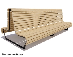 Скамейка уличная Геленджик, Сосна 1,2 м, фото 1