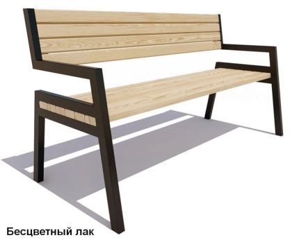 Скамейка уличная Дубна, Лиственница 1,5 м, фото 5
