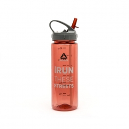 Бутылка для воды  Reebok 0,65 Red "iRun These Streets" RABT-P65RDRUN 