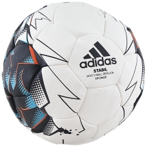 Мяч ганд. "ADIDAS Stabil Sponge" арт.CD8591, р.0 (mini), ПУ, 30 панелей, руч.сш, бело-черн-бир-оранж Мяч ганд. "ADIDAS Stabil Sponge" арт.CD8591, р.0 (mini), ПУ, 30 панелей, руч.сш, бело-черн-бир-оранж