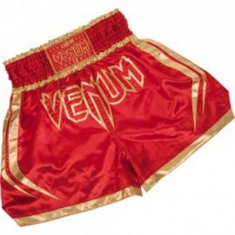 Шорты тайские Venum "Korat" Muay Thai Shorts - Red/Gold, фото 1