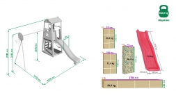 Дачный комплекс "Избушка" (без качелей) Romana R 103.29.04 NEW, фото 4