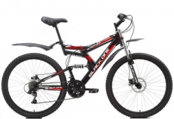Велосипед Black One Hooligan Fs Disc черно-красный 21"