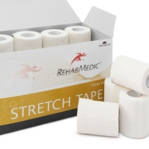 Тейп спортивный Rehab Stretch Tape, арт.RMV0223WH, хлопок, полиэстер, 7.5см x 4.6м, уп. 16 шт, белый Тейп спортивный Rehab Stretch Tape, арт.RMV0223WH, хлопок, полиэстер, 7.5см x 4.6м, уп. 16 шт, белый